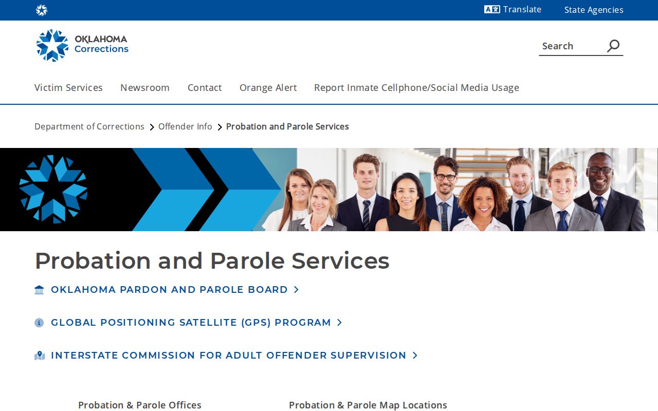 Atoka County parole and probation office listing